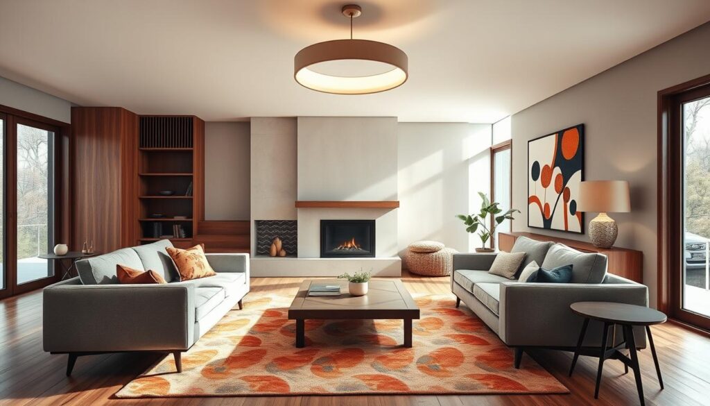 mid-century modern interior design