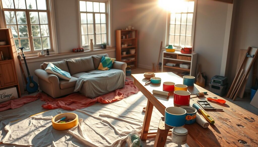 preparing your space for painting